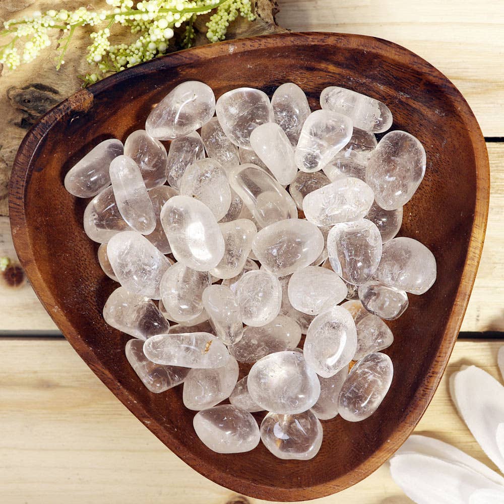 Clear Quartz Tumbled Stones (Grade A)