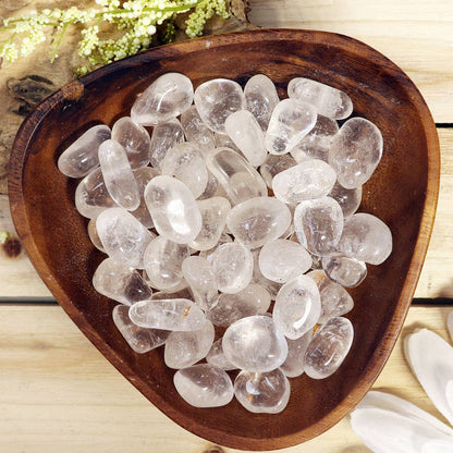 Clear Quartz Tumbled Stones (Grade A)