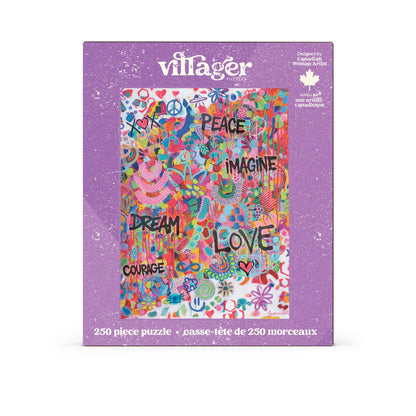 Pink Graffiti | 250 Piece Puzzle | Designed in Canada