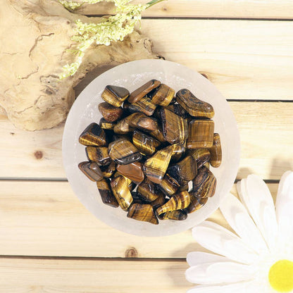 1 lb Tiger Eye Tumbled Stones