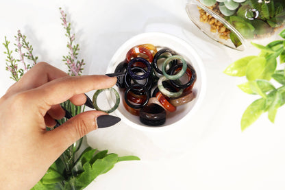 Assorted Semi-Precious Gem Stone Rings