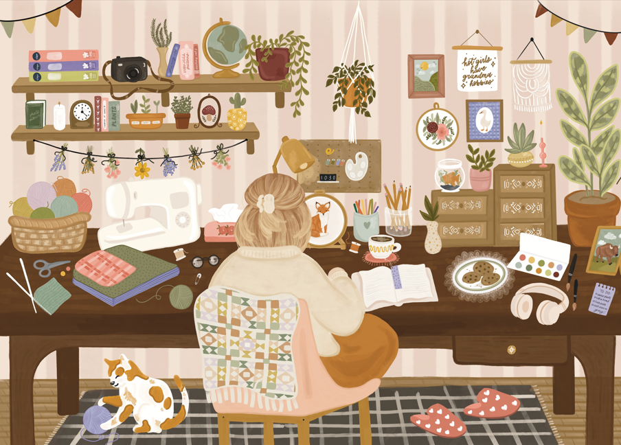 Grandma Hobbies | 1000-Piece Puzzle | Designed in Canada