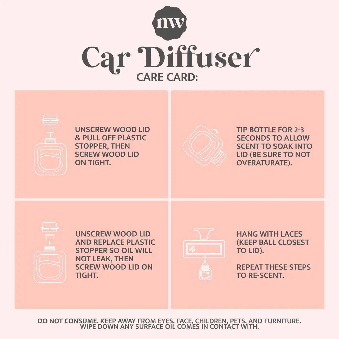 Lavender Vanilla Car Diffuser