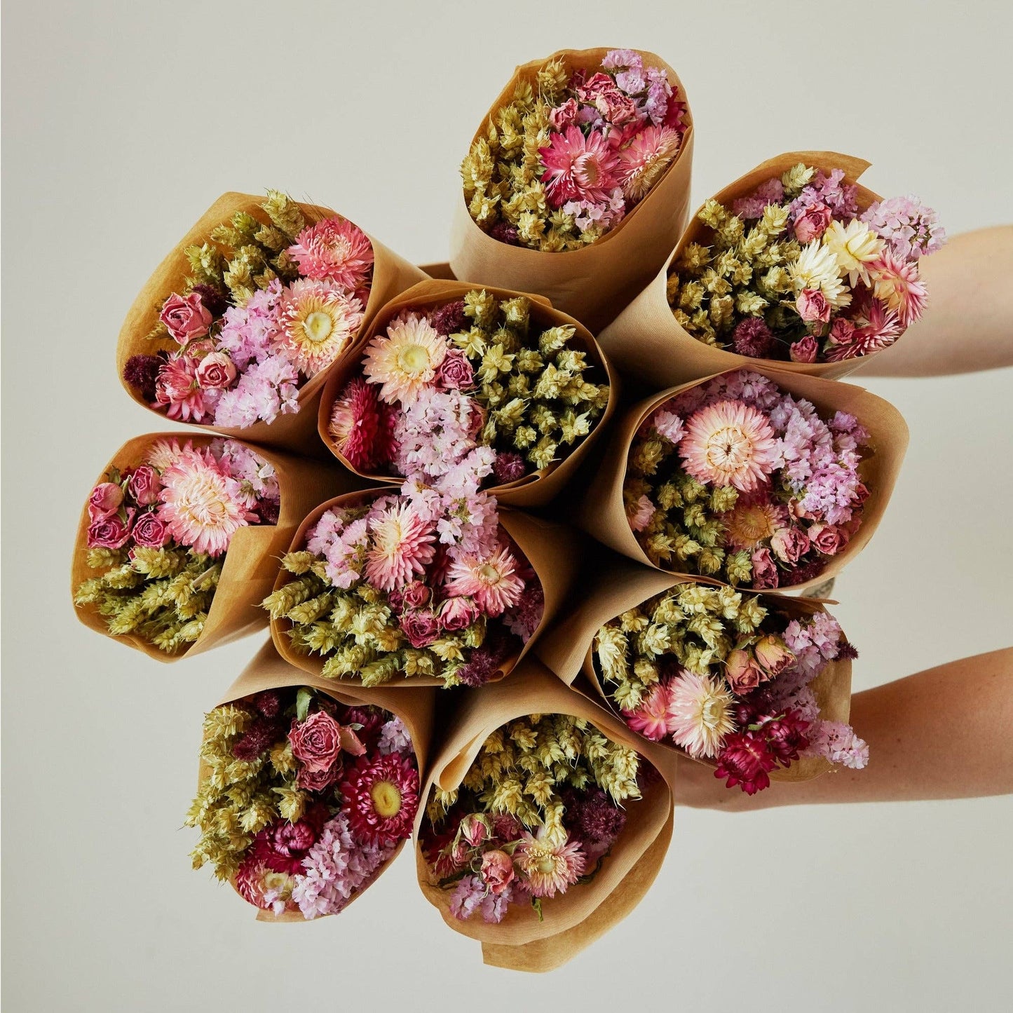 Market More Dried Flowers Bouquet – Pink