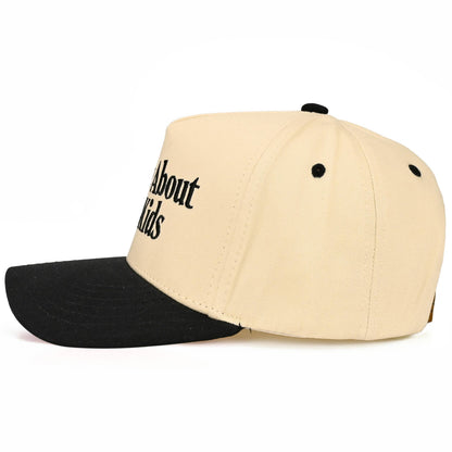 C.C SORRY ABOUT MY KIDS Letter Two Tone Trucker Hat: Leopard