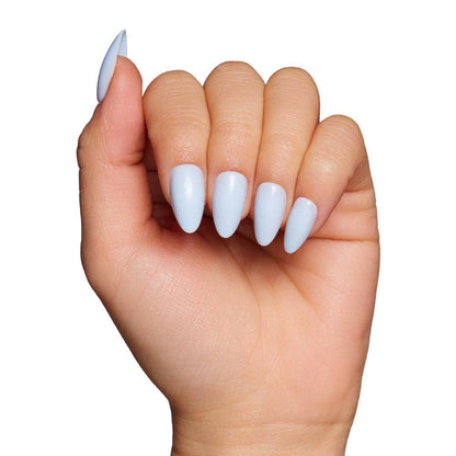 Blueberry Milk Press-On Nails | Short Almond Spring Blue