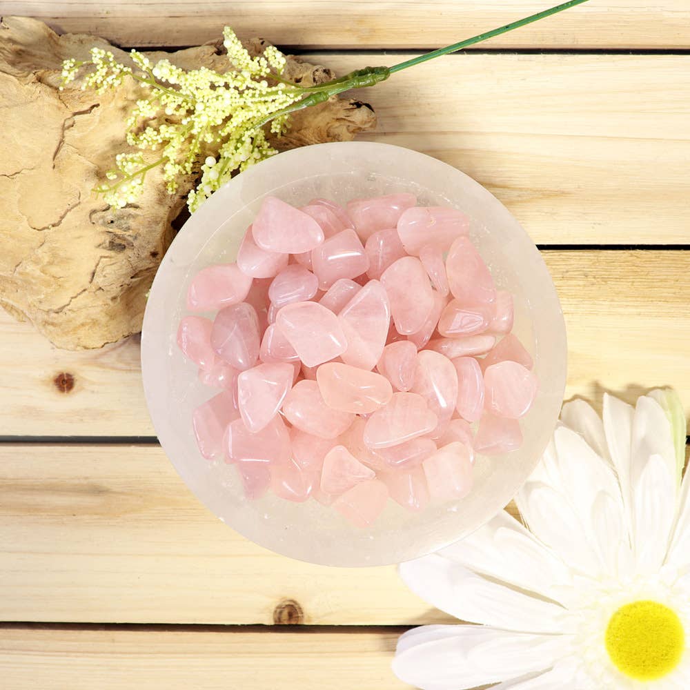 1 lb Rose Quartz Tumbled Stones