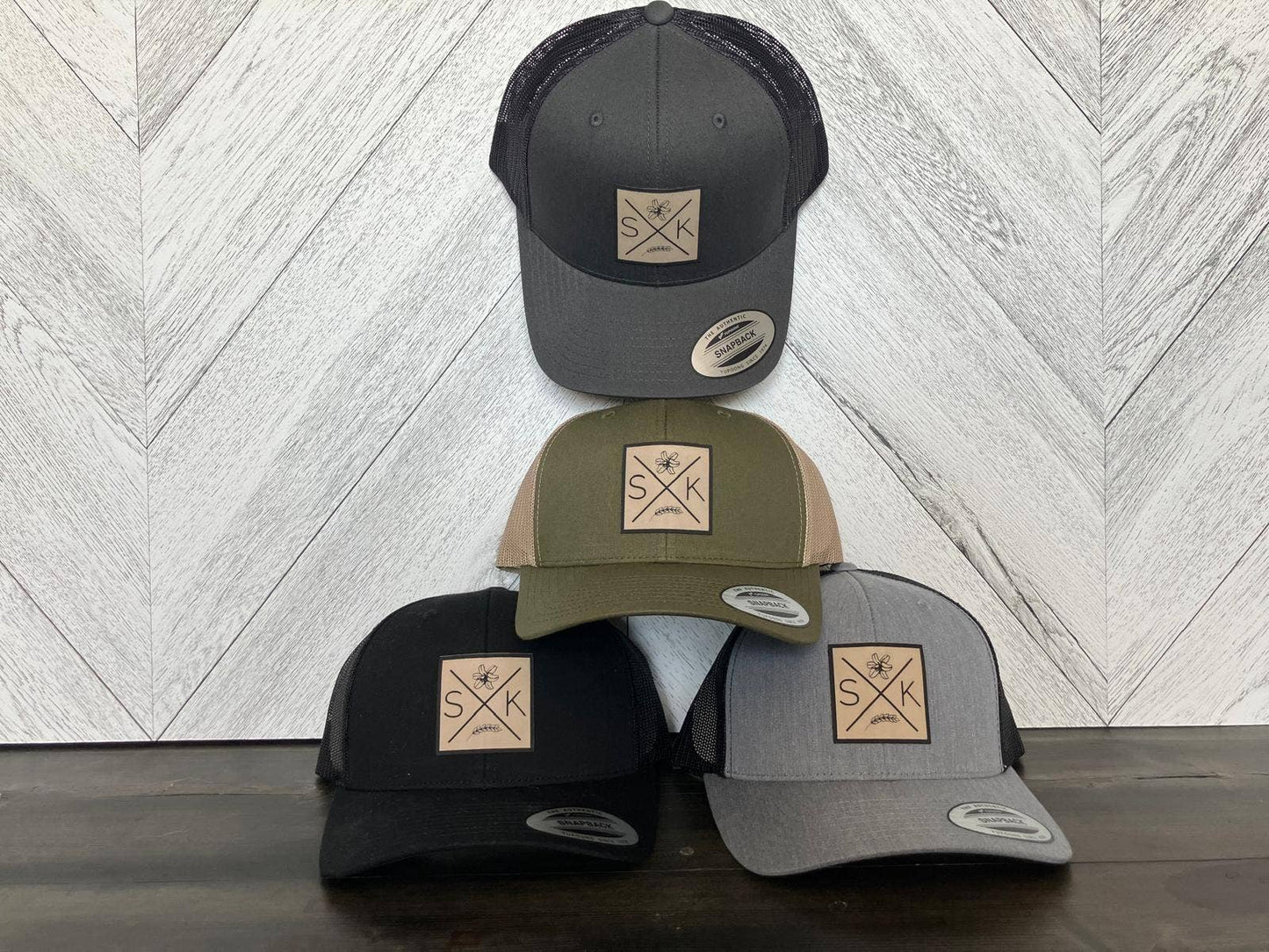 Sask X Retro Trucker Cap | Saskatchewan Hat: Heather Grey