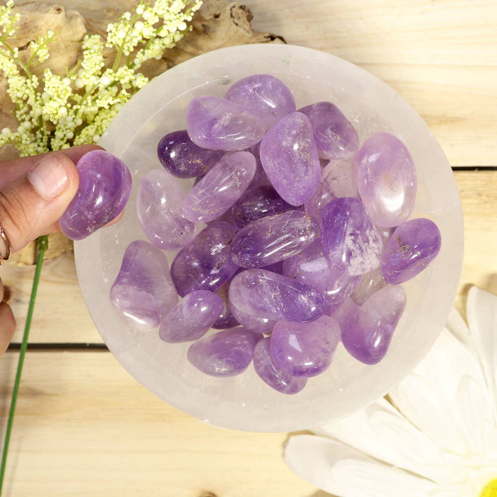 1 lb Amethyst Tumbled Stones