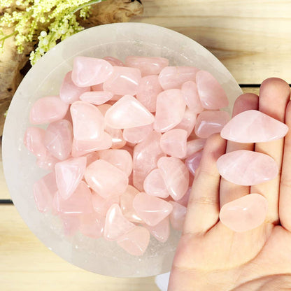 1 lb Rose Quartz Tumbled Stones