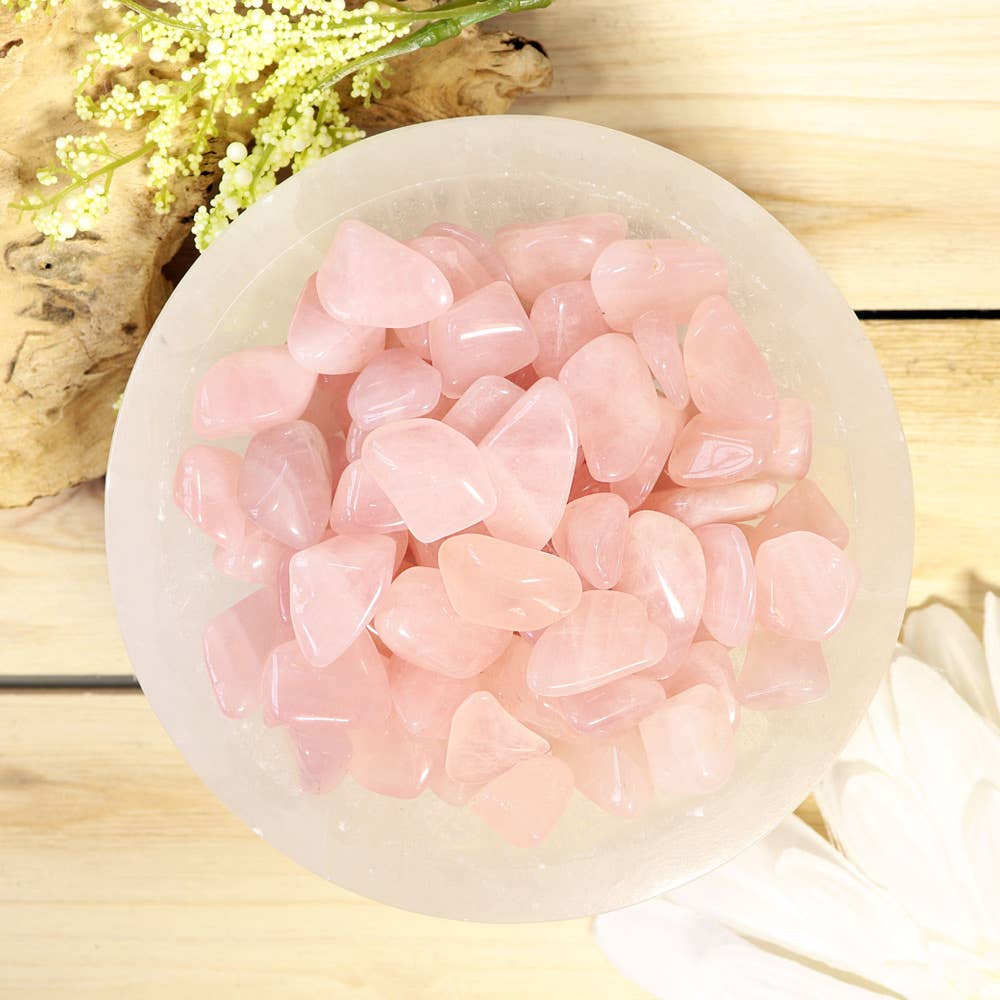1 lb Rose Quartz Tumbled Stones