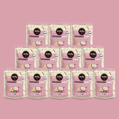 White Choco'Latte Coconut Chips: 6-Pack
