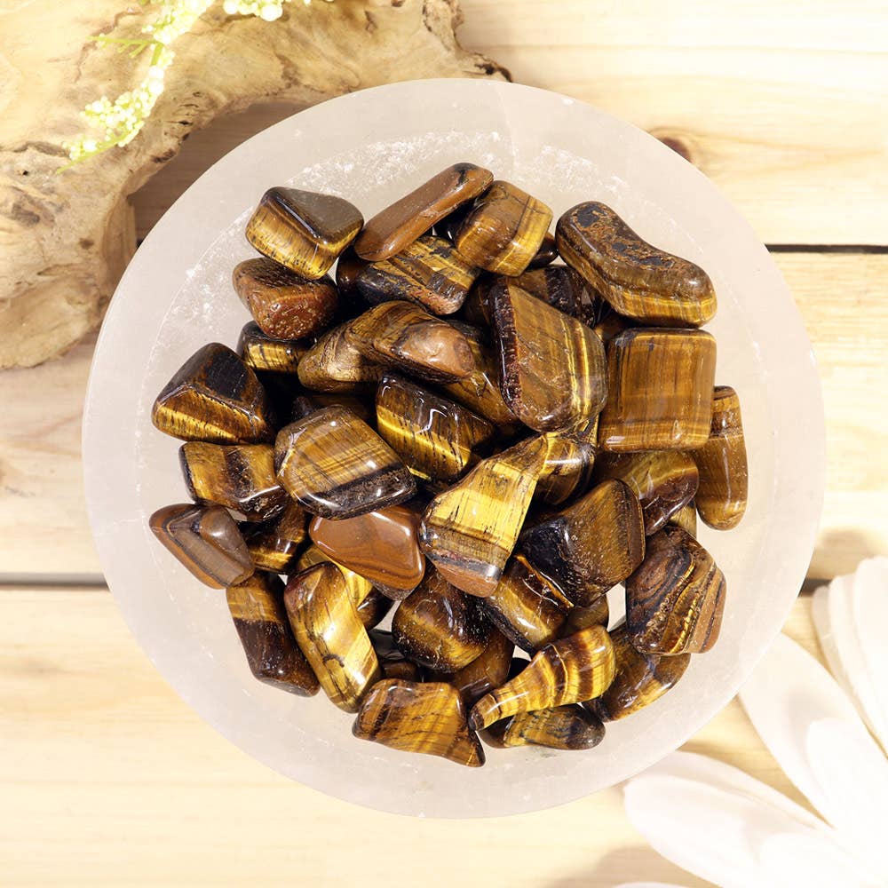 1 lb Tiger Eye Tumbled Stones