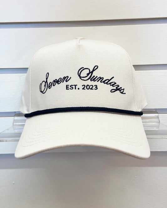 Seven Sundays Trucker Hat - White