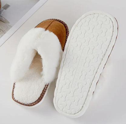 Fluffy Lined Indoor Slippers