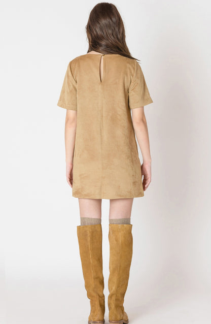 Suede Shift Dress