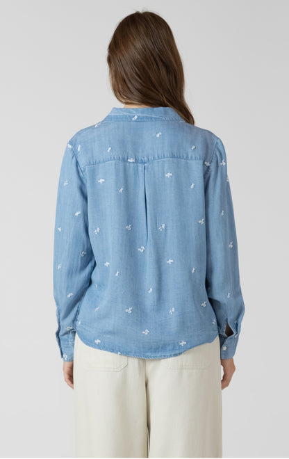 Embroidered Button Up Shirt
