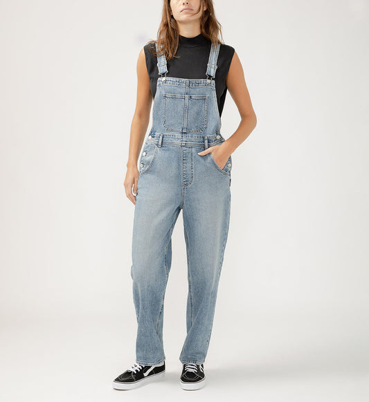 90s Baggy Straight Leg Overall Jeans