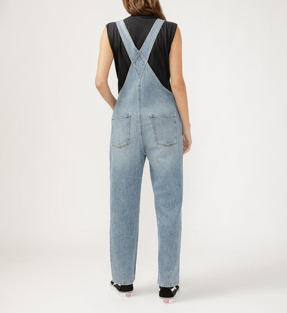 90s Baggy Straight Leg Overall Jeans