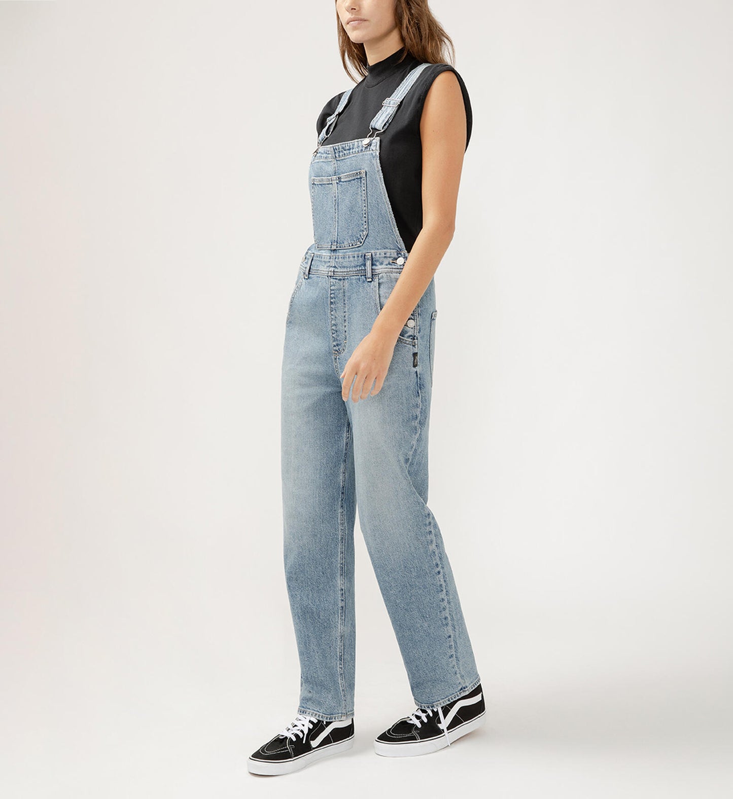 90s Baggy Straight Leg Overall Jeans