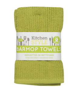 Kitchen Style Green Barmops Set of 2