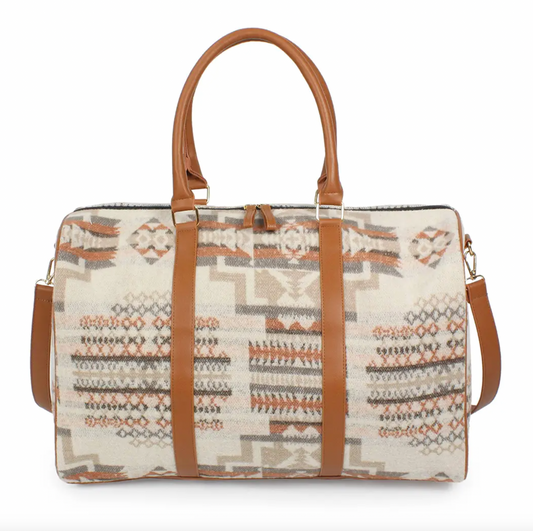Aztec Pattern Traveling Duffle Bag