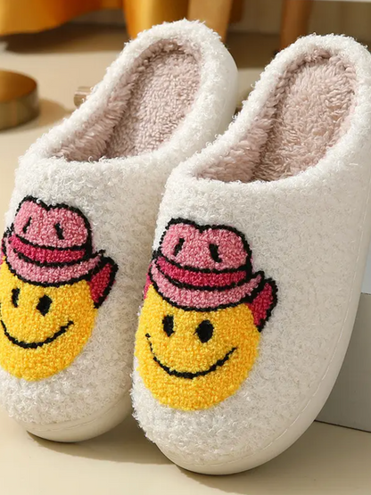 Western Laughing Face Cute Home Slippers