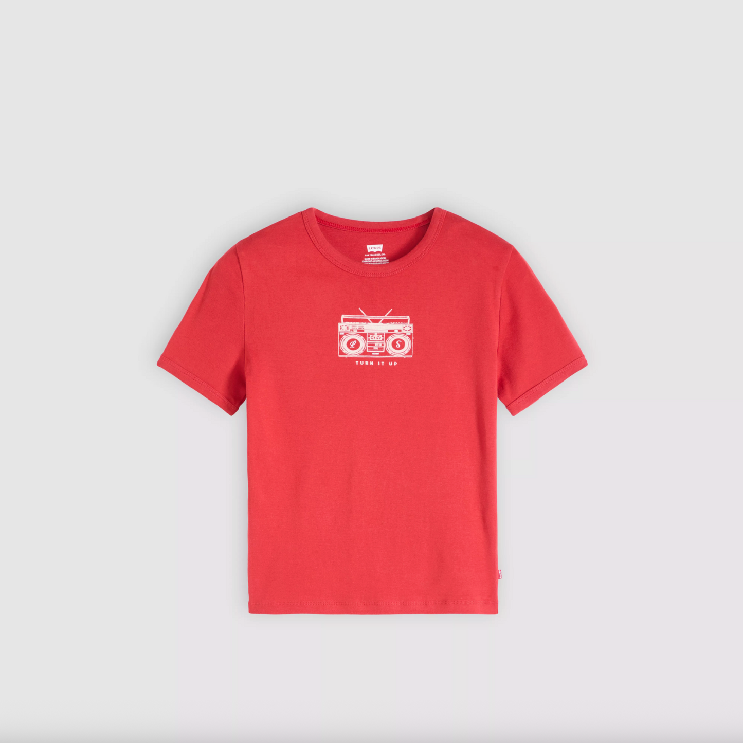 Support Graphic Ringer Rickie Turn It Up Boombox