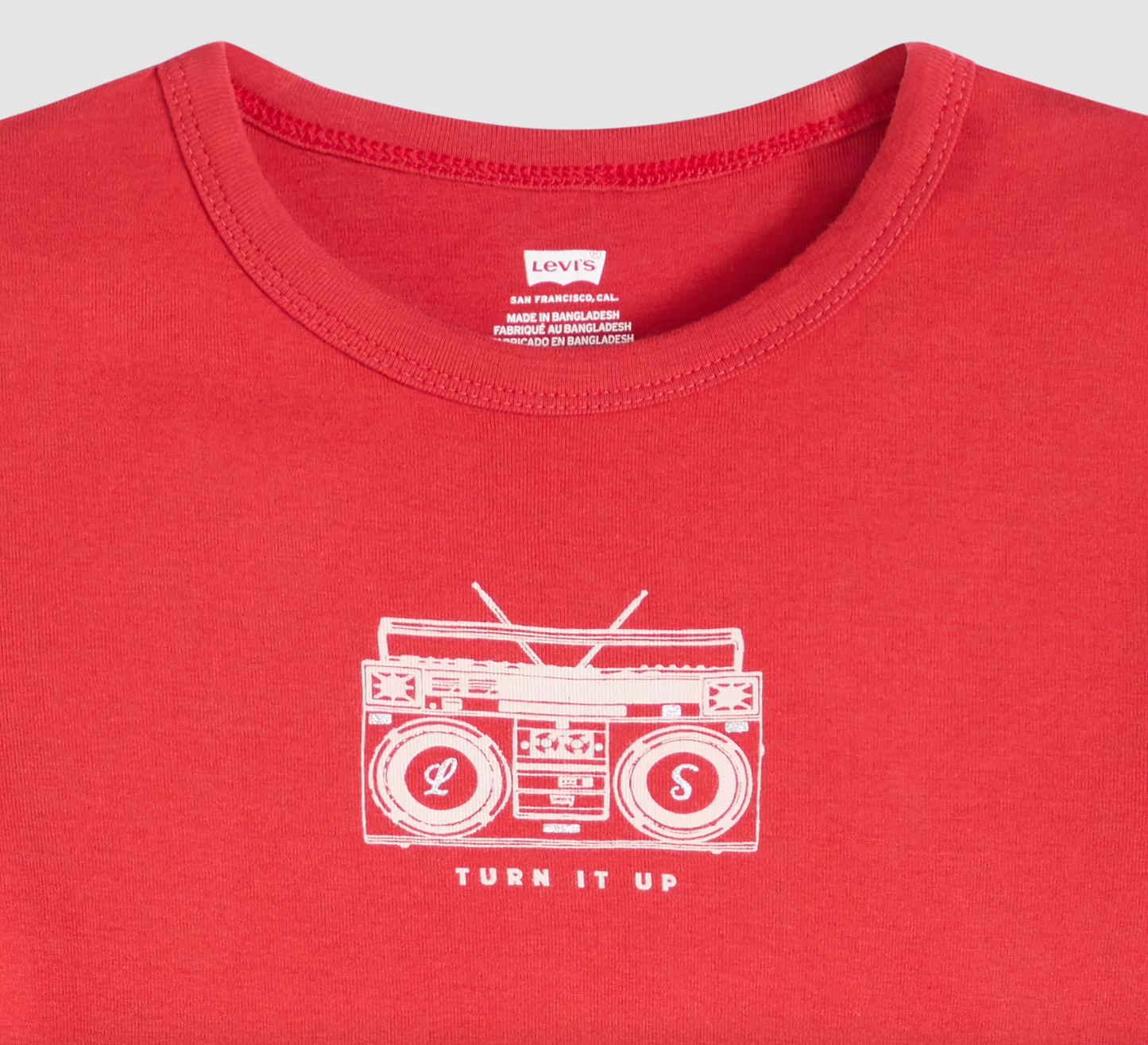 Support Graphic Ringer Rickie Turn It Up Boombox