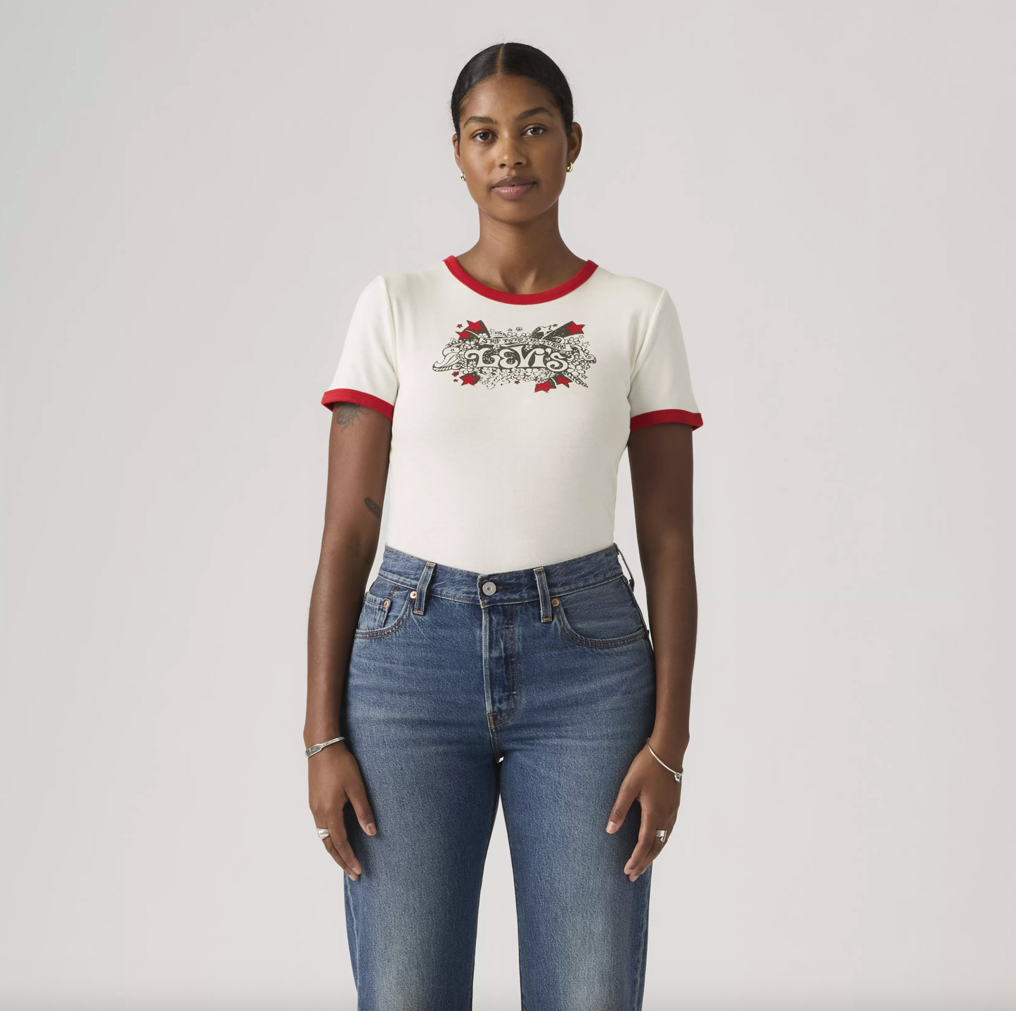 Support Graphic Ringer Rickie Groovy Levis