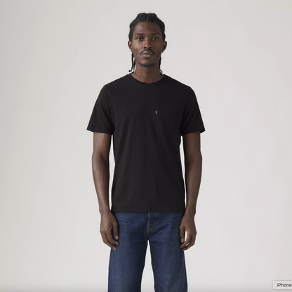 SS Classic Pocket Tee Mineral Black