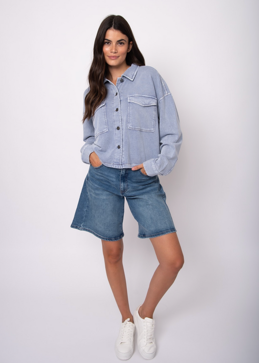 JEN STRETCH TWILL SHORT - DIDI DARK WASH