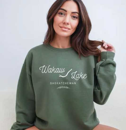 Wakaw Lake Crewneck - Green