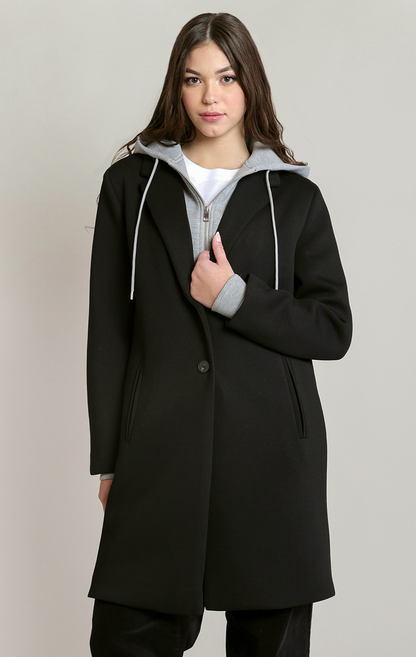 DEX - CONVERTIBLE HOODED COAT