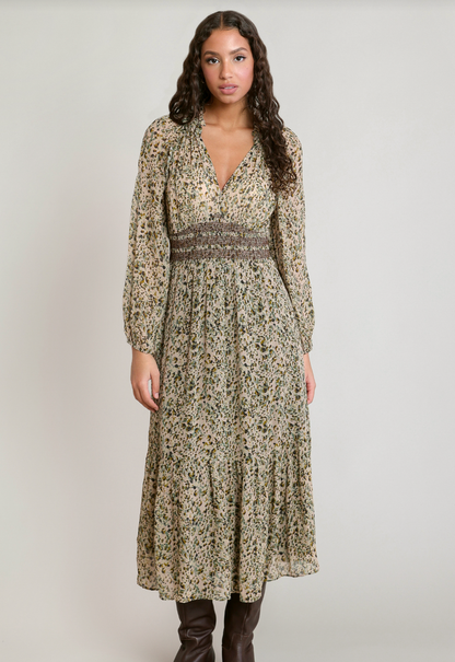 DEX - SMOCKING WAIST DRESS