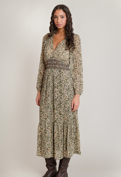 DEX - SMOCKING WAIST DRESS