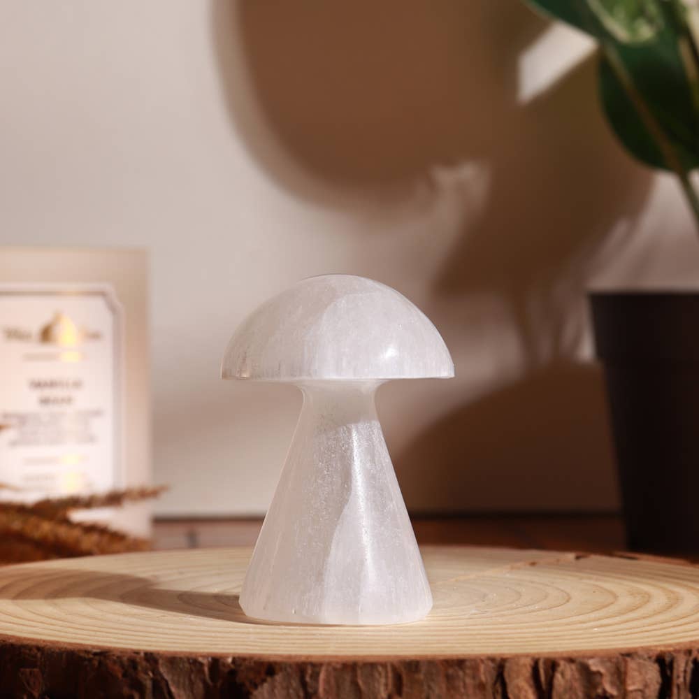 Selenite White Mushroom