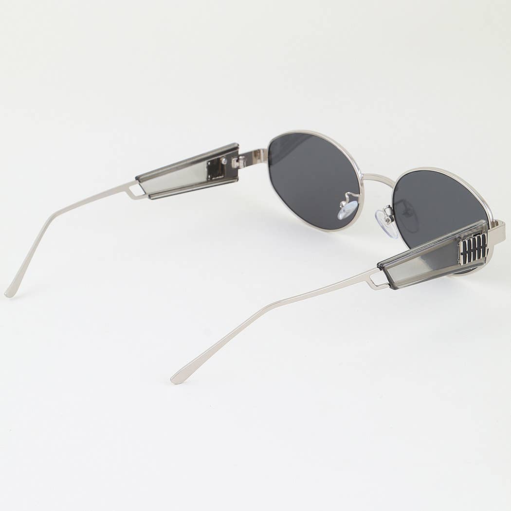 Tortoise Tile Round Frame Sunglasses: MIX