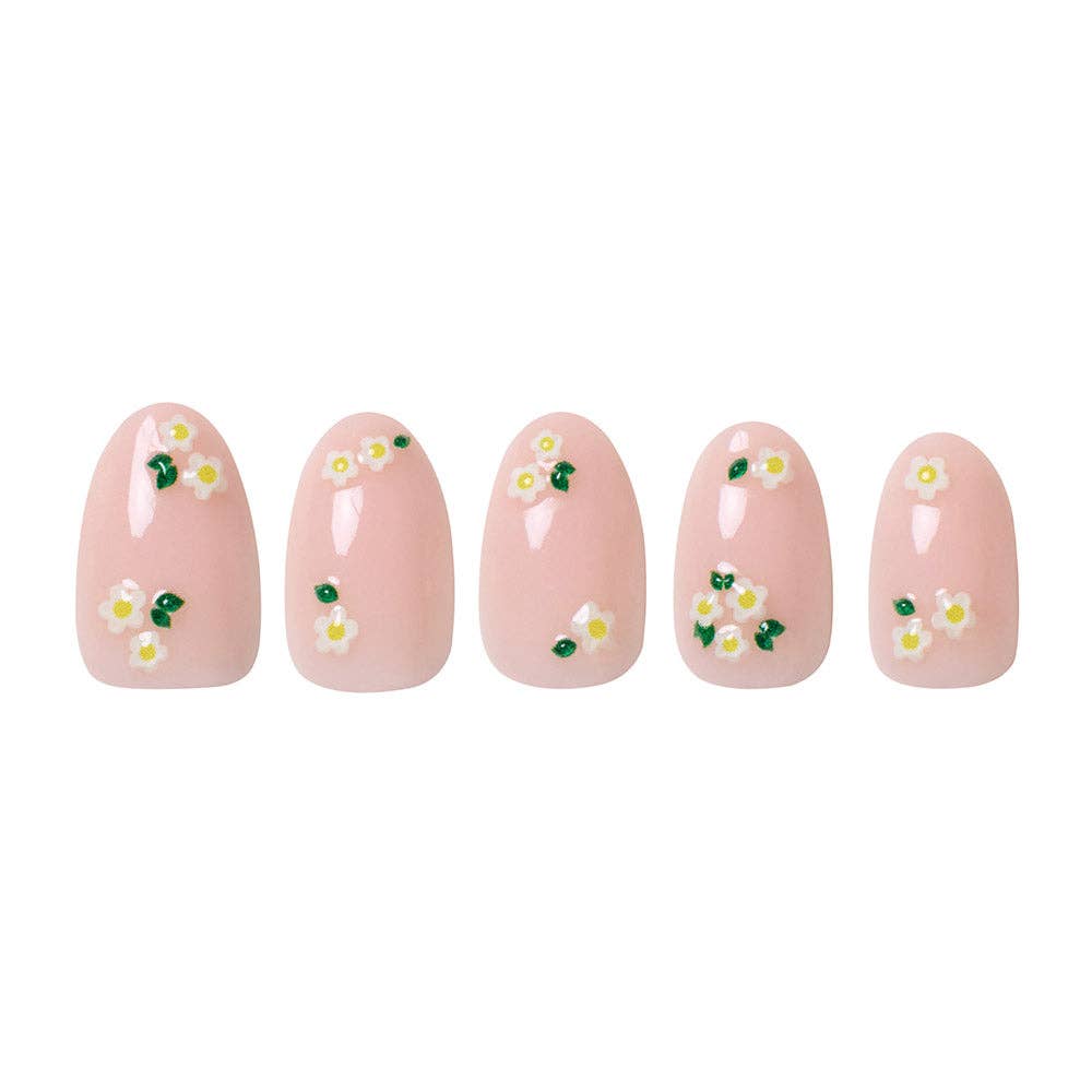 Petals Press-On Nails | Short Oval | Spring Summer Florals