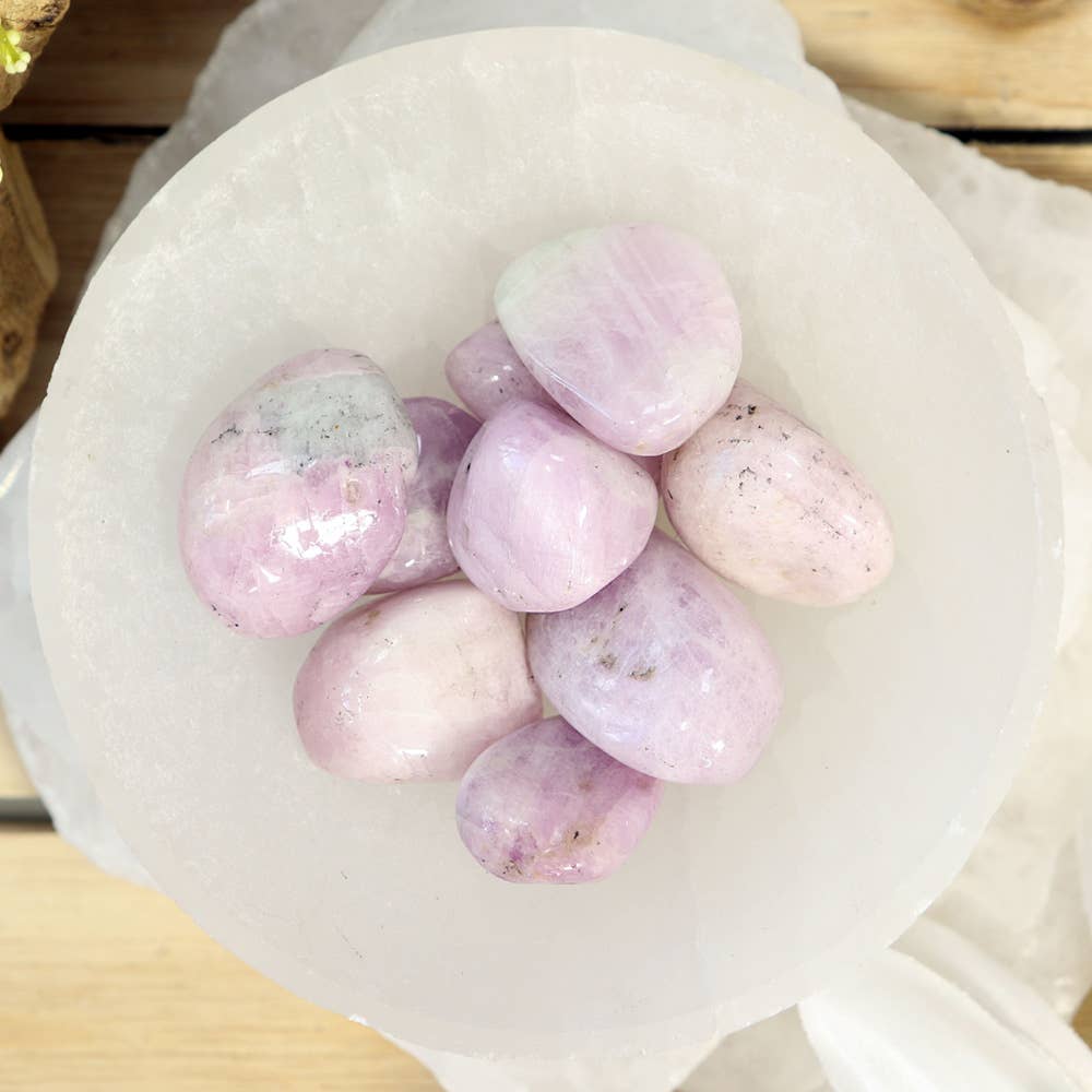 1/4 lb Kunzite Tumbled Stones
