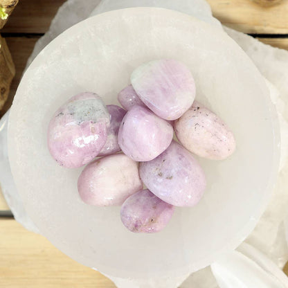 1/4 lb Kunzite Tumbled Stones