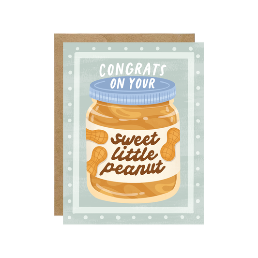 Congrats Sweet Little Peanut Butter - Foodie Baby Card
