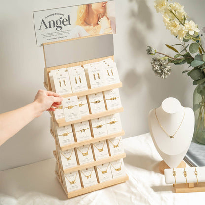 Angel Number Jewelry Display Set: Gold