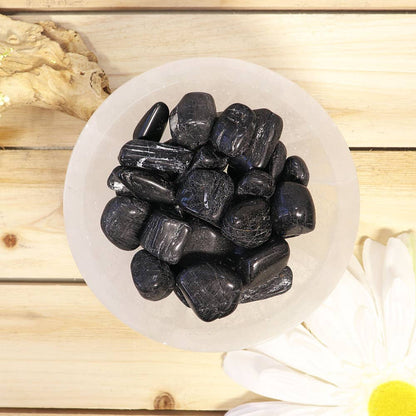 1 lb Black Tourmaline Tumbled Stones