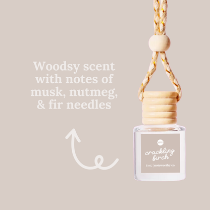 Car Diffusers | Fall + Halloween Scents (2025): Mylar Bags / Crackling Birch