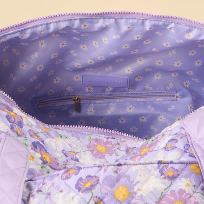 On-The-Go Quilted Weekender Bag-Bouquet Beauty Purple