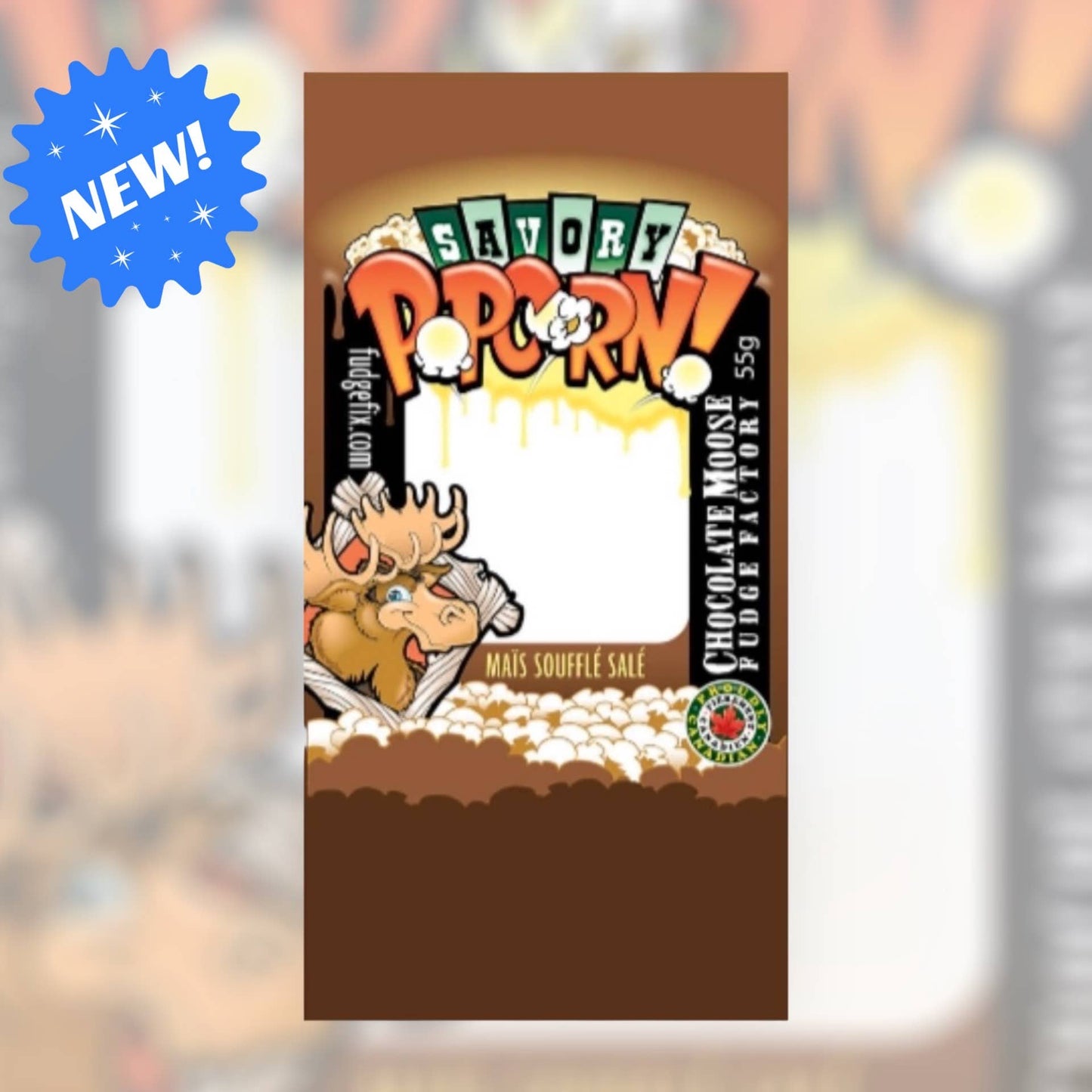 NEW Savory Popcorn - BACON CHEDDAR: 55g