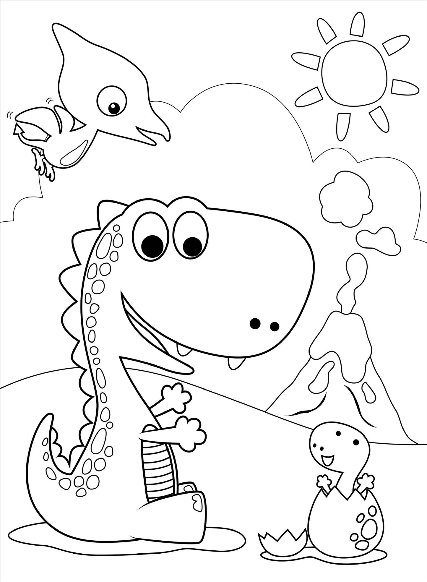 Dinosaurs Coloring Book!