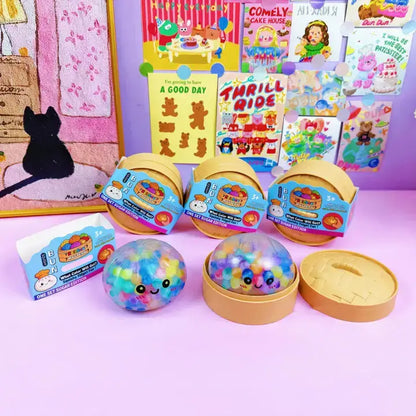 Bead Filled Dumpling Shape Squishy Soft Stress Relief Toy: Dreamy Dumpling / ONE SIZE