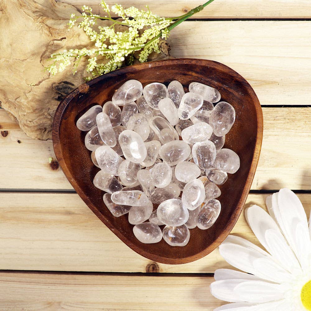 Clear Quartz Tumbled Stones (Grade A)